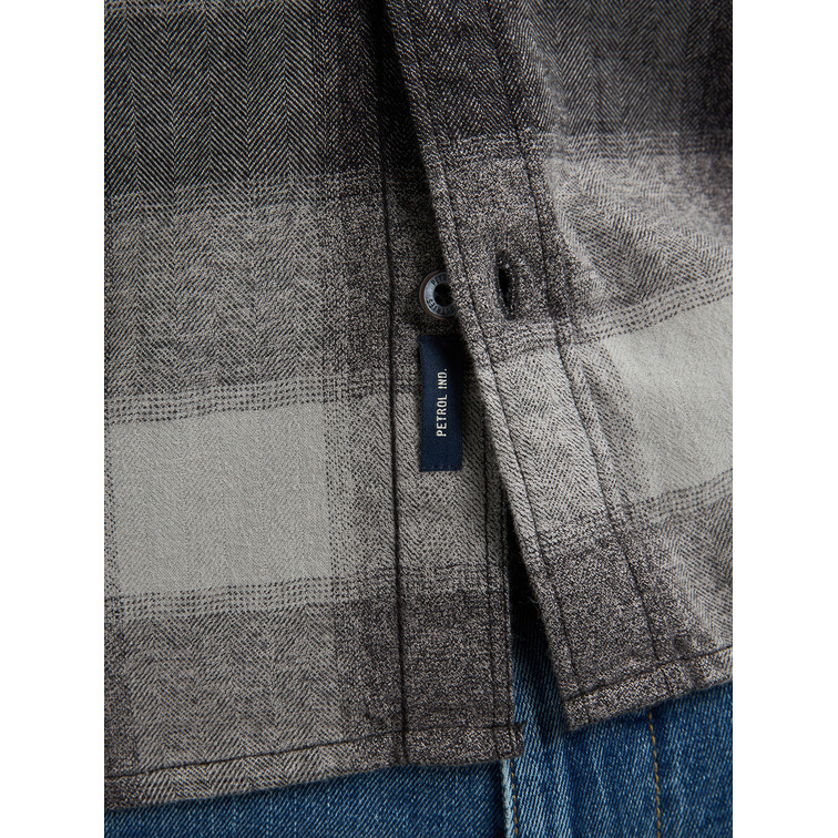 chemise homme  petrol industries men shirt long sleeve check
