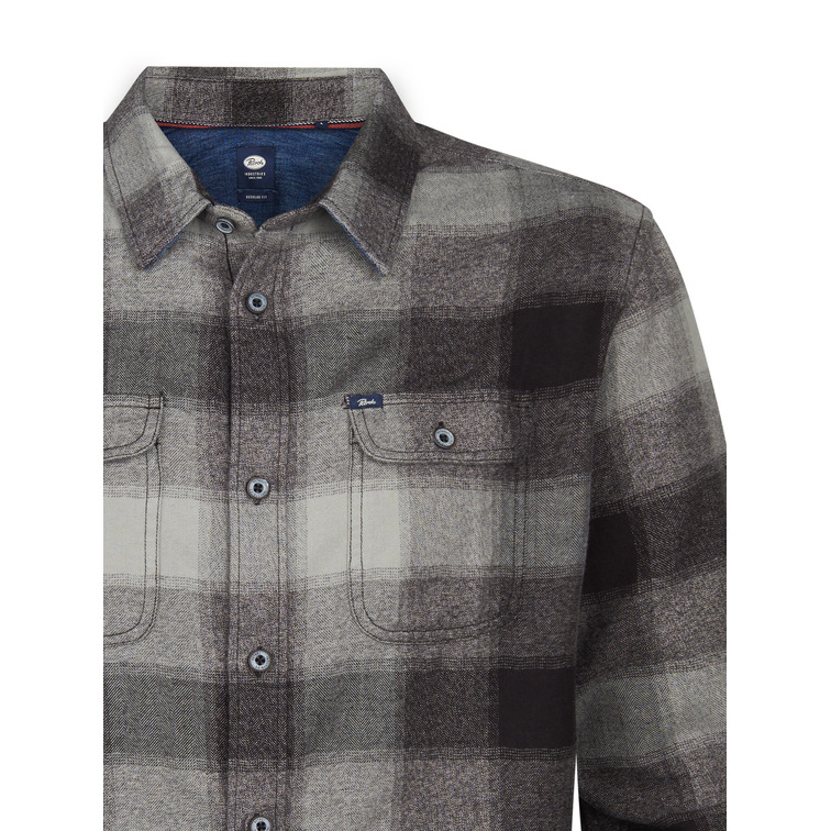 chemise homme  petrol industries men shirt long sleeve check