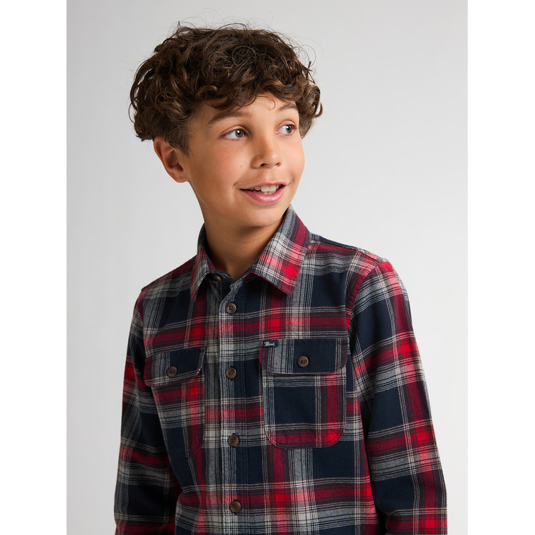 chemise garçon  petrol industries boys shirt long sleeve check