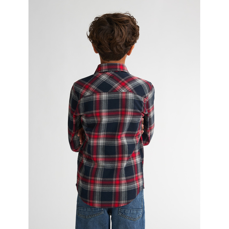 chemise garçon  petrol industries boys shirt long sleeve check