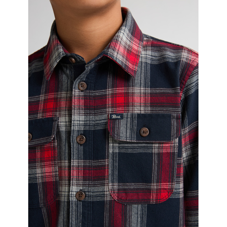 chemise garçon  petrol industries boys shirt long sleeve check