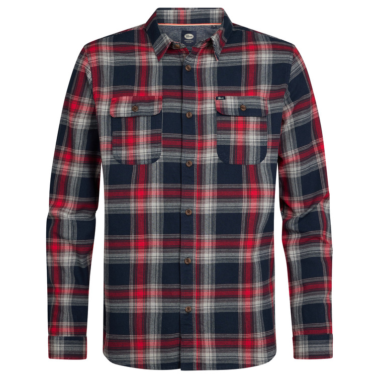 chemise homme  petrol industries men shirt long sleeve check