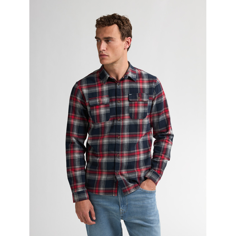 chemise homme  petrol industries men shirt long sleeve check