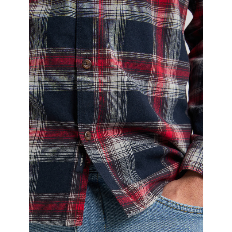 chemise homme  petrol industries men shirt long sleeve check