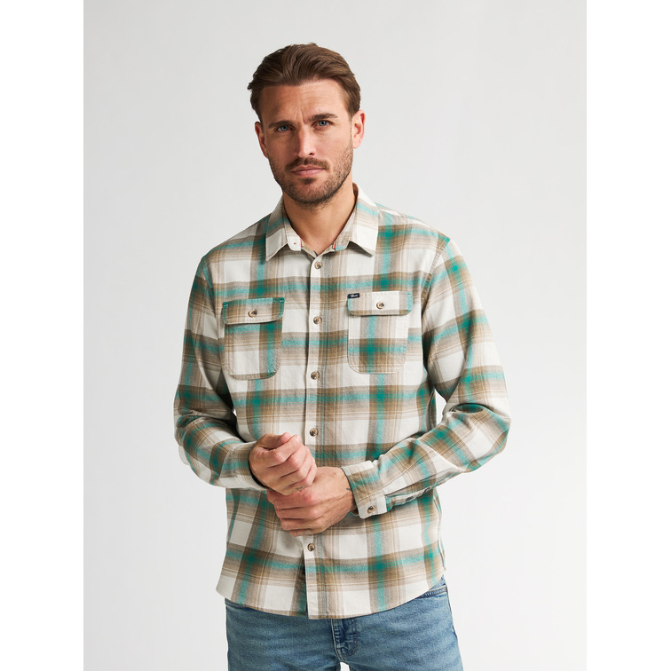 chemise homme  petrol industries men shirt long sleeve check