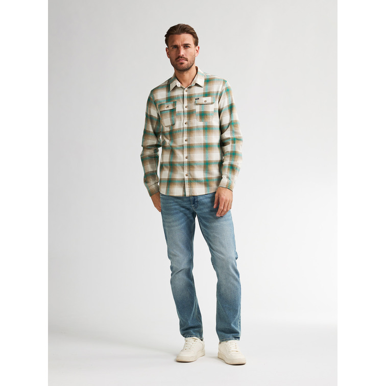 chemise homme  petrol industries men shirt long sleeve check
