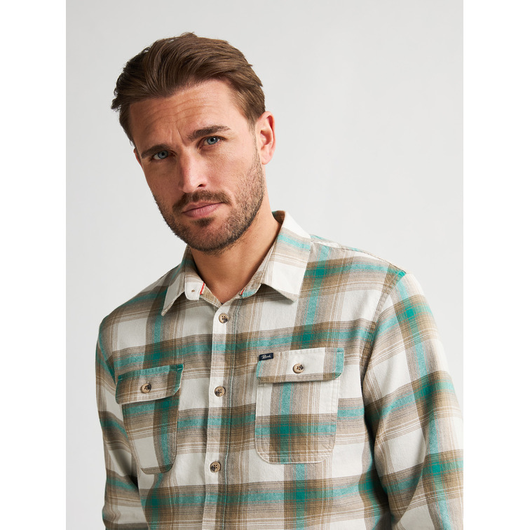 chemise homme  petrol industries men shirt long sleeve check