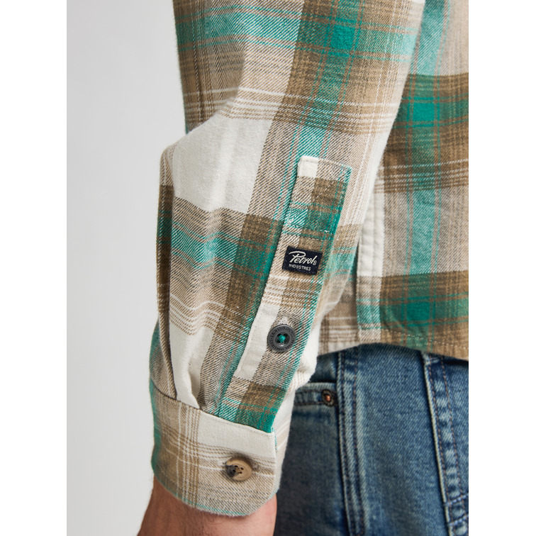 chemise homme  petrol industries men shirt long sleeve check