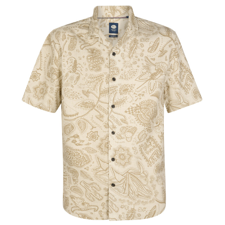 chemise homme  petrol industries men shirt short sleeve aop