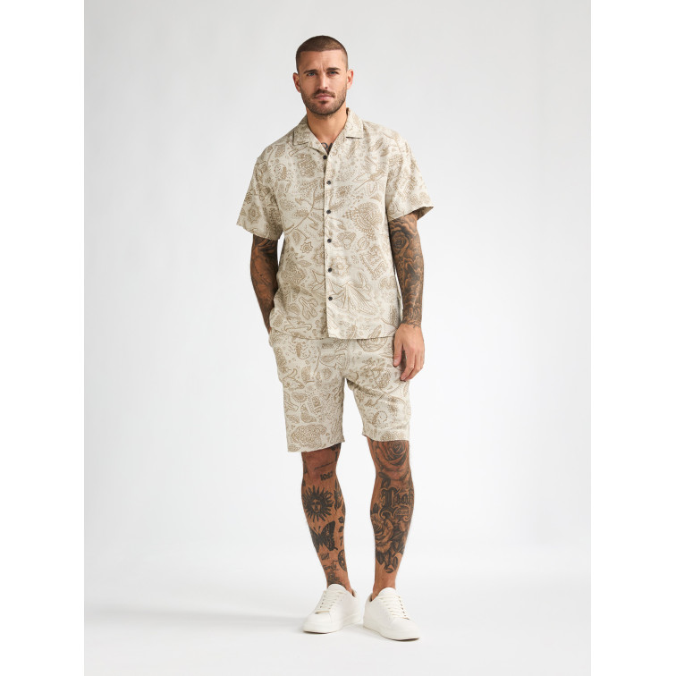 chemise homme  petrol industries men shirt short sleeve aop