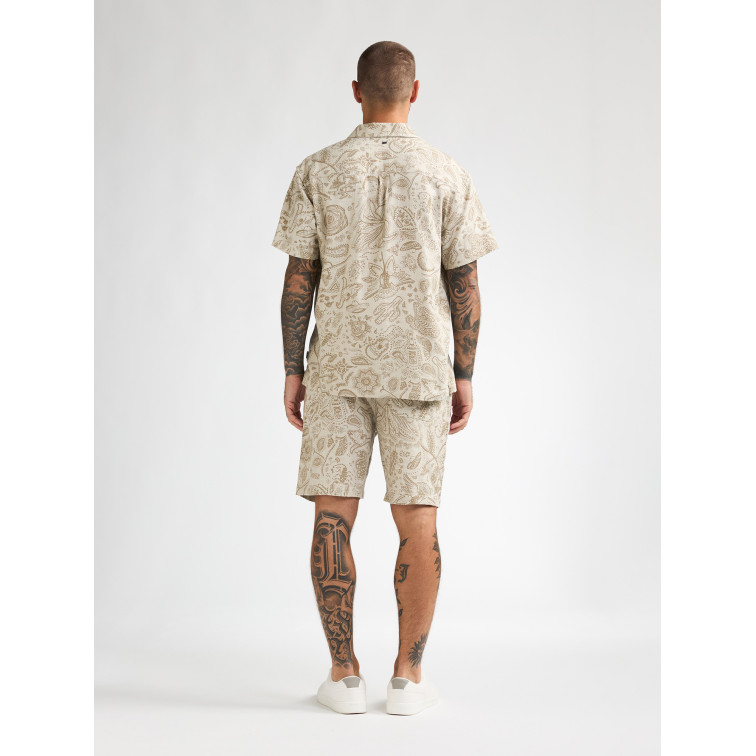 chemise homme  petrol industries men shirt short sleeve aop