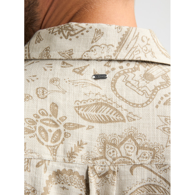 chemise homme  petrol industries men shirt short sleeve aop