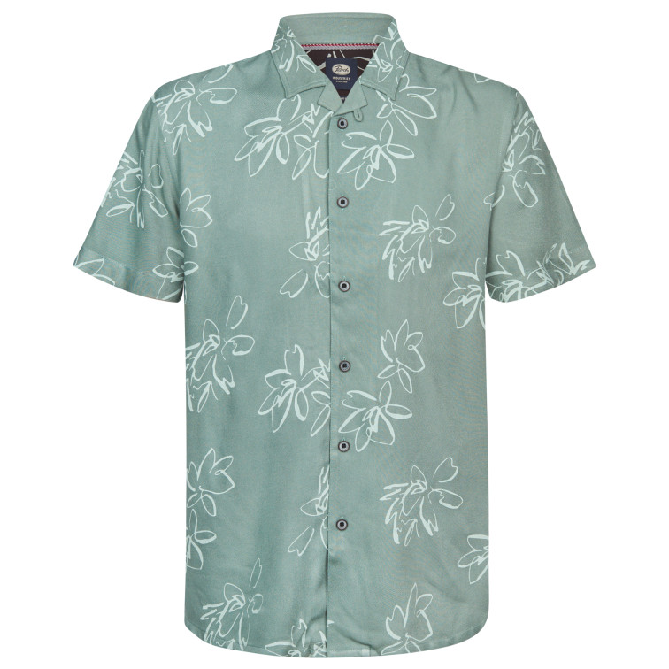 chemise homme  petrol industries men shirt short sleeve aop