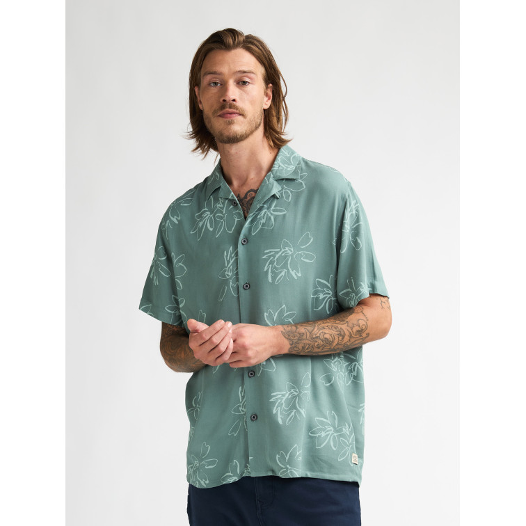 chemise homme  petrol industries men shirt short sleeve aop
