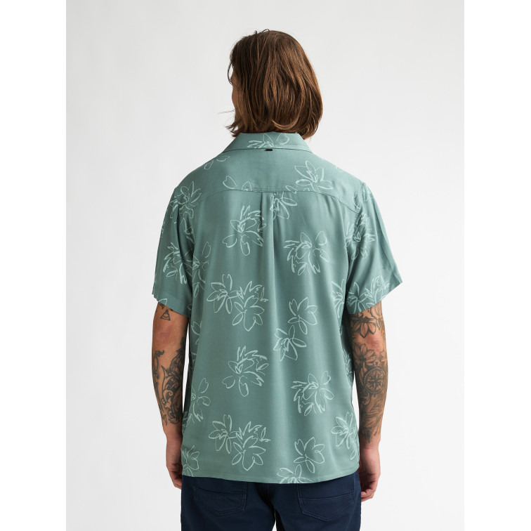 chemise homme  petrol industries men shirt short sleeve aop