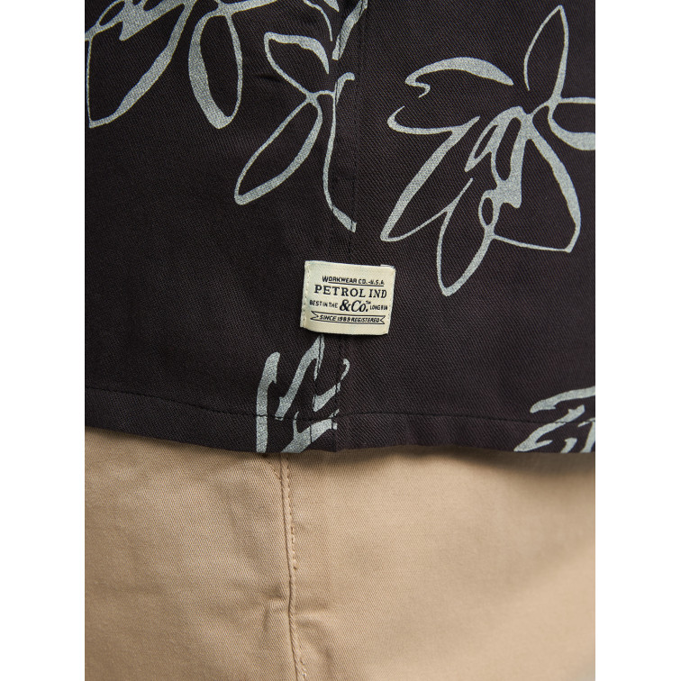 chemise homme  petrol industries men shirt short sleeve aop