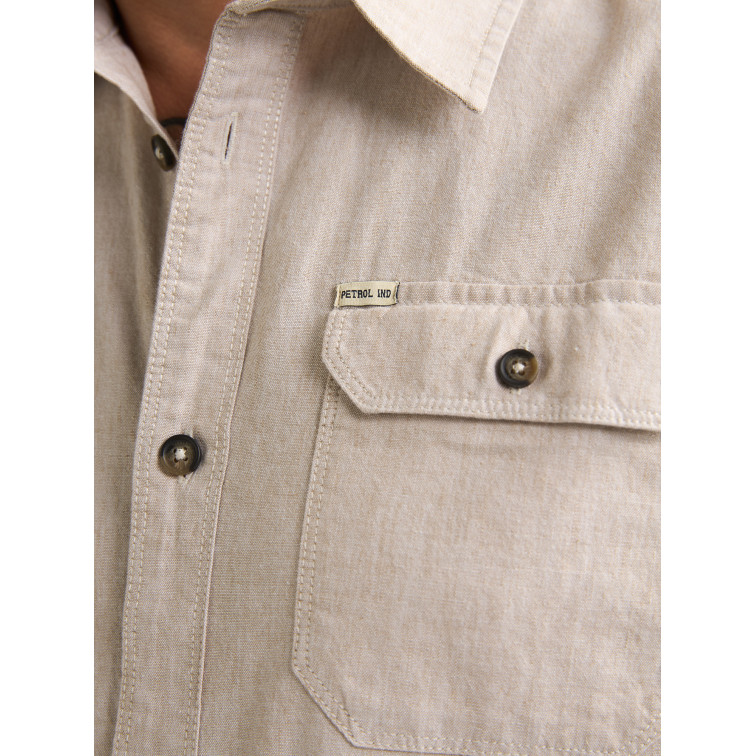 chemise homme  petrol industries men shirt short sleeve uni