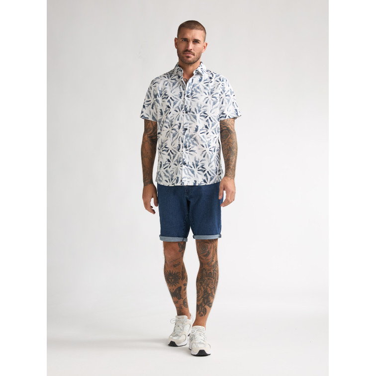 chemise homme  petrol industries men shirt short sleeve aop