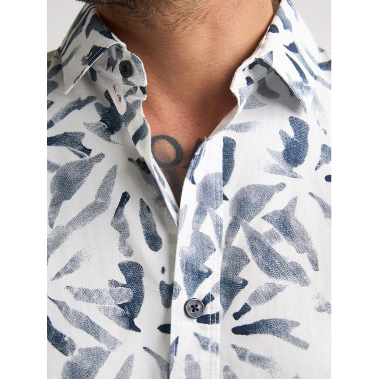 chemise homme  petrol industries men shirt short sleeve aop