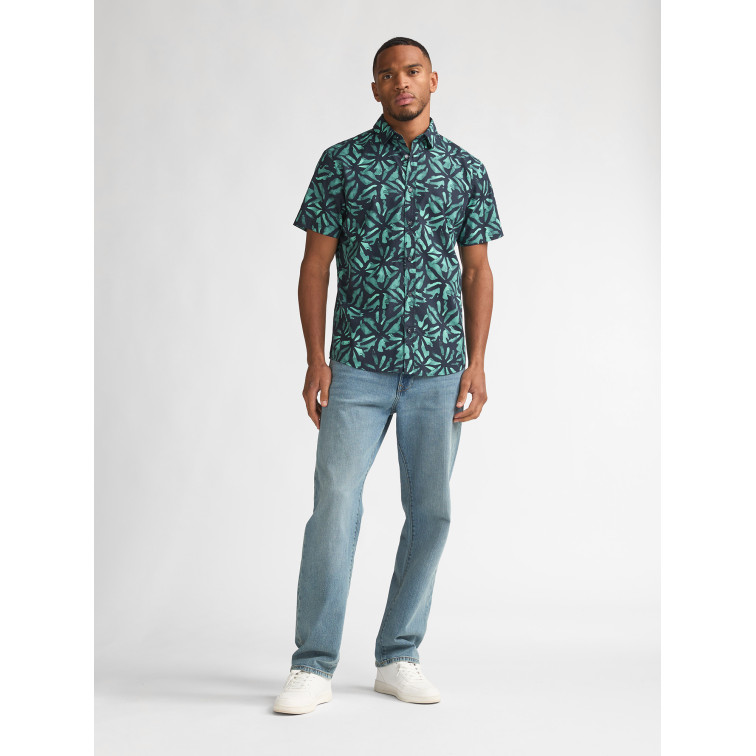 chemise homme  petrol industries men shirt short sleeve aop