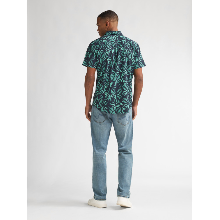 chemise homme  petrol industries men shirt short sleeve aop