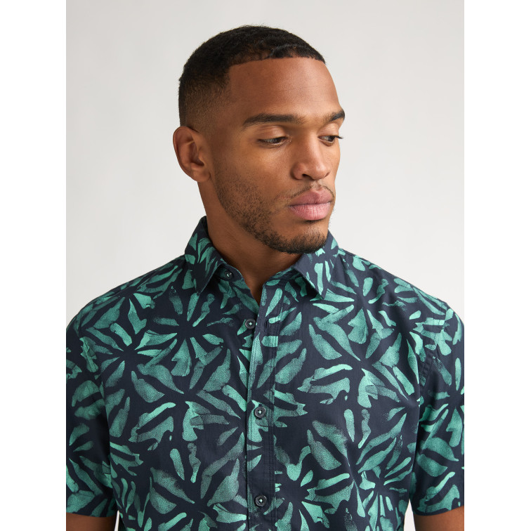 chemise homme  petrol industries men shirt short sleeve aop