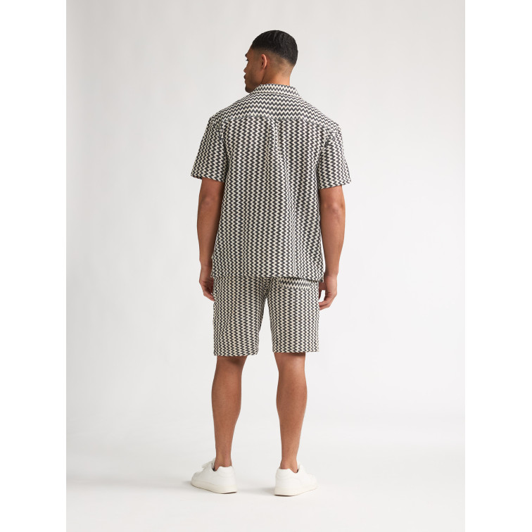 chemise homme  petrol industries men shirt short sleeve aop