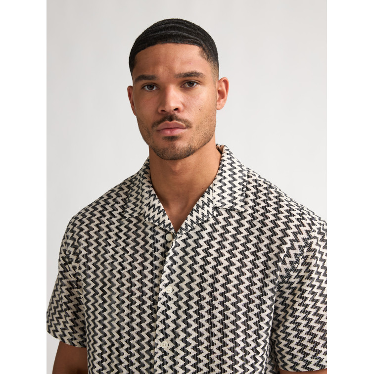 chemise homme  petrol industries men shirt short sleeve aop