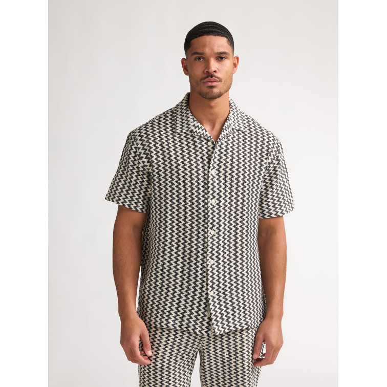 chemise homme  petrol industries men shirt short sleeve aop