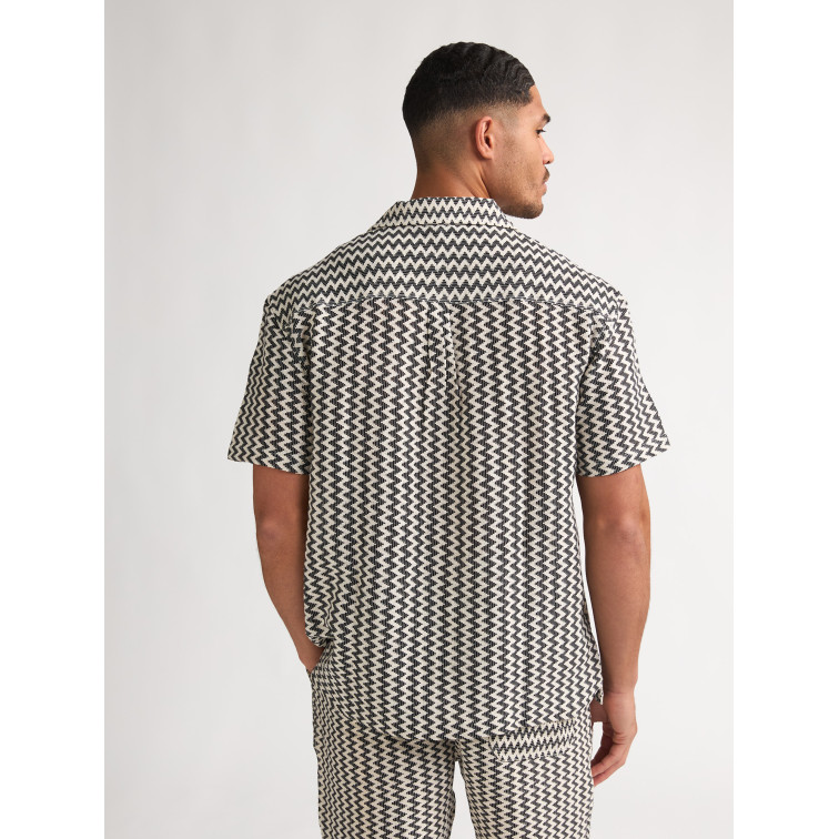 chemise homme  petrol industries men shirt short sleeve aop