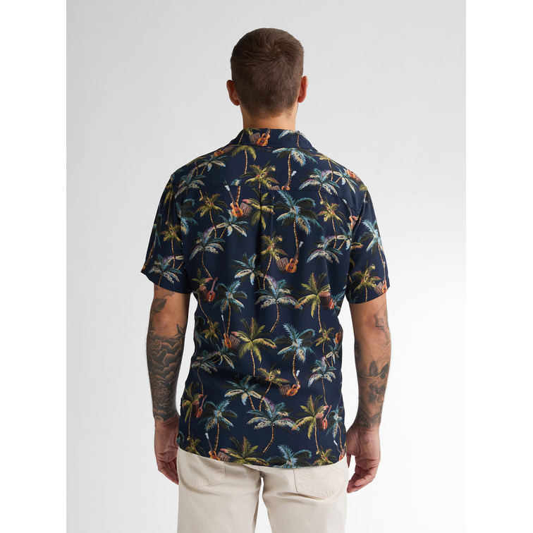 chemise homme  petrol industries men shirt short sleeve aop