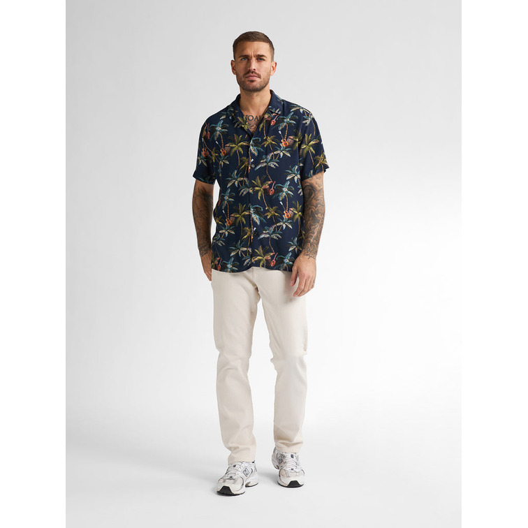 chemise homme  petrol industries men shirt short sleeve aop