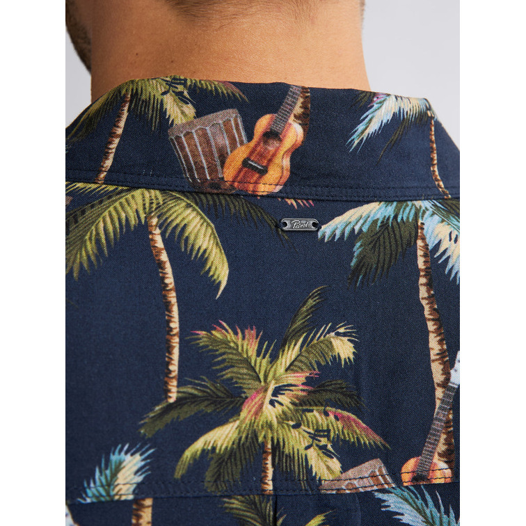 chemise homme  petrol industries men shirt short sleeve aop