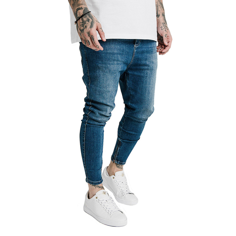 jeans homme  siksilk drop crotch denim