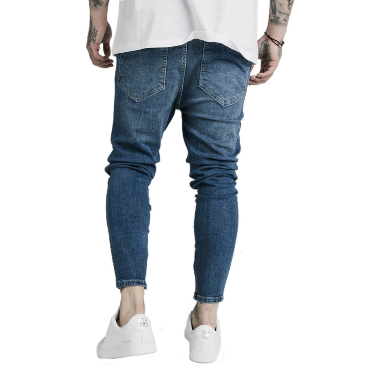 jeans homme  siksilk drop crotch denim