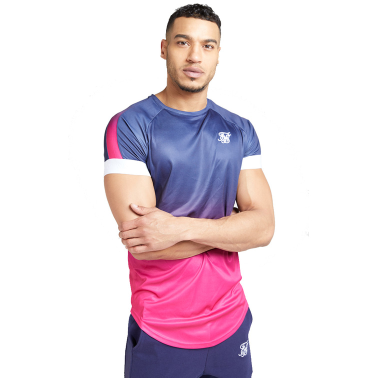t-shirt homme  siksilk siksilk s/s  fade panel tech t