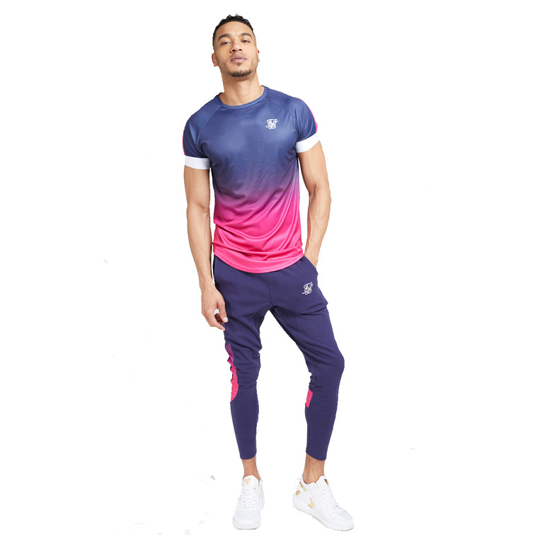 t-shirt homme  siksilk siksilk s/s  fade panel tech t