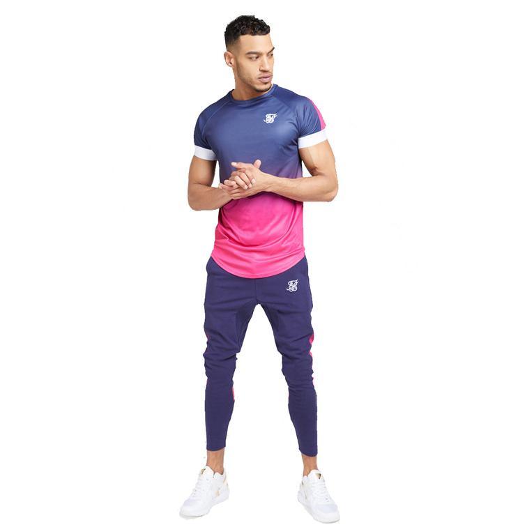 t-shirt homme  siksilk siksilk s/s  fade panel tech t