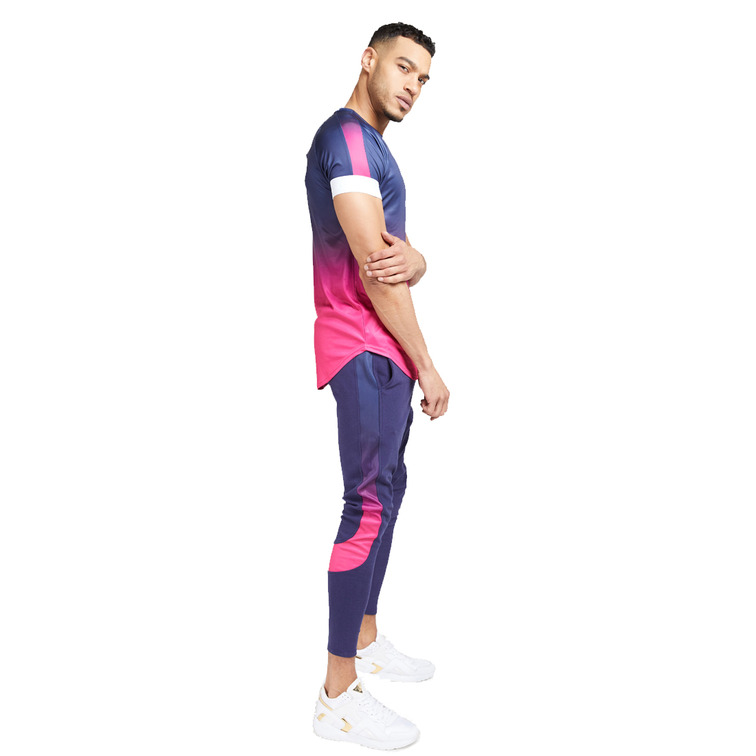 t-shirt homme  siksilk siksilk s/s  fade panel tech t