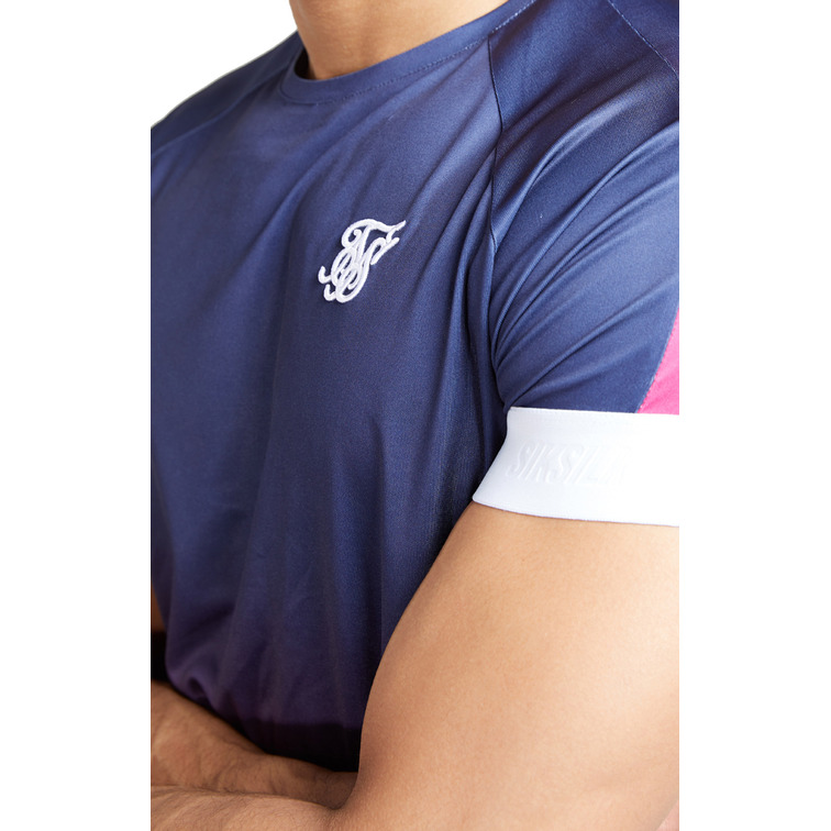 t-shirt homme  siksilk siksilk s/s  fade panel tech t