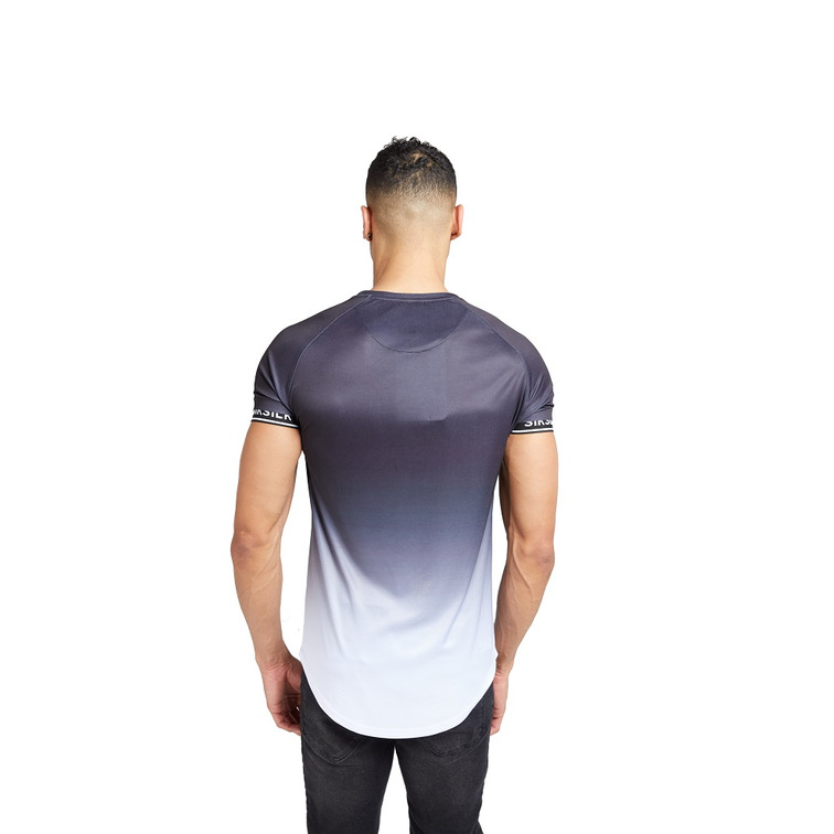 t-shirt homme  siksilkk s/s raglan curved hem