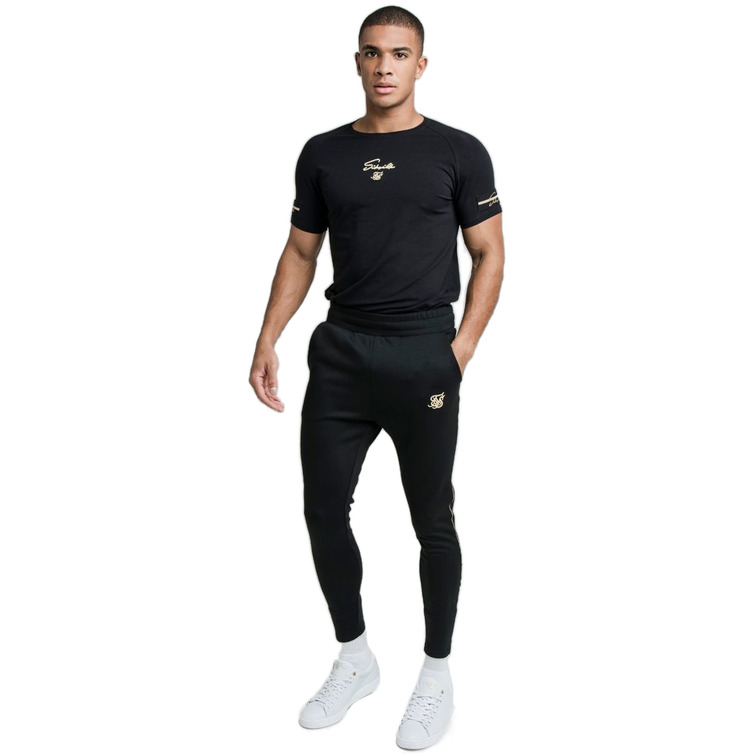 pantalon homme  siksilk exposed tape joggers