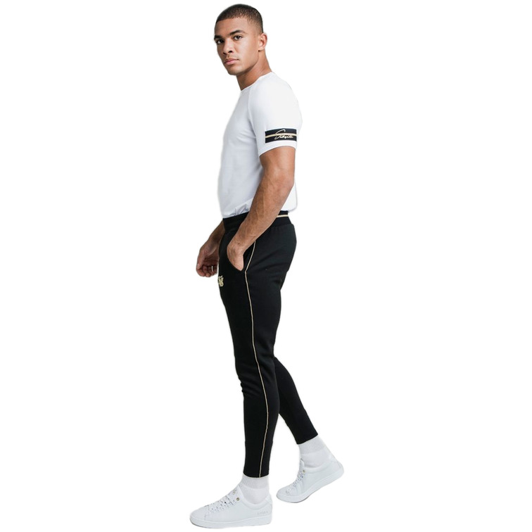 t-shirt homme  siksilk exposed tape raglan gym tee