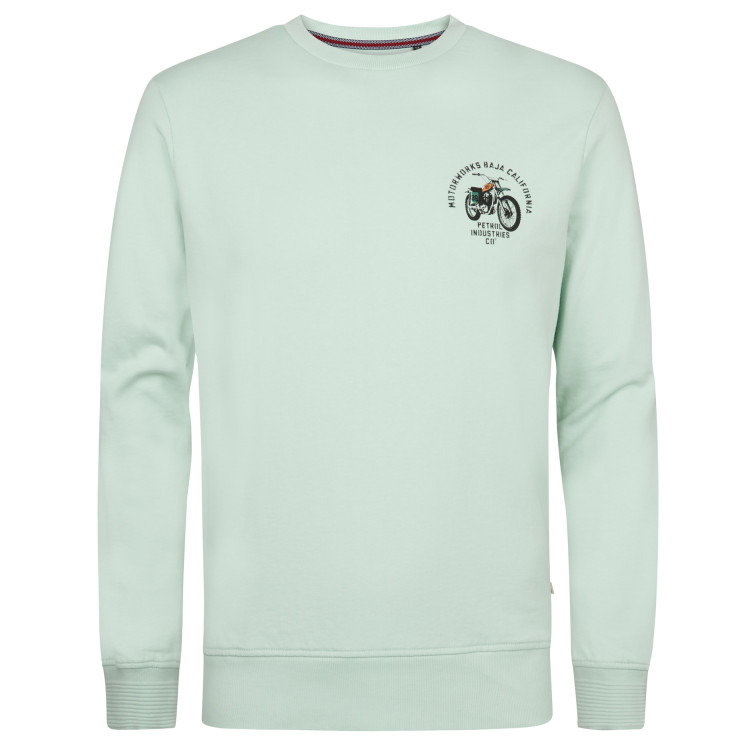 sweat-shirt homme  petrol industries men sweater round neck print