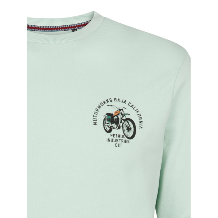 sweat-shirt homme  petrol industries men sweater round neck print