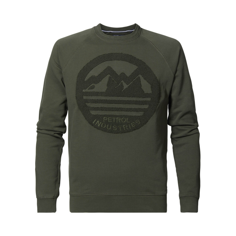 sweat-shirt homme  petrol sweater r-neck