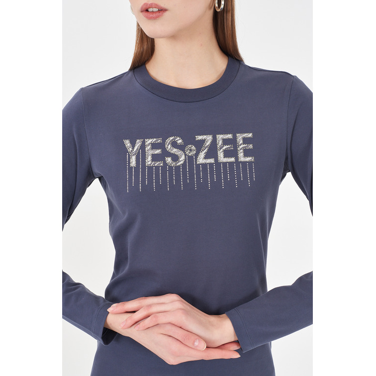 t-shirt femme  yes zee t-shirt donna girocollo, m/l