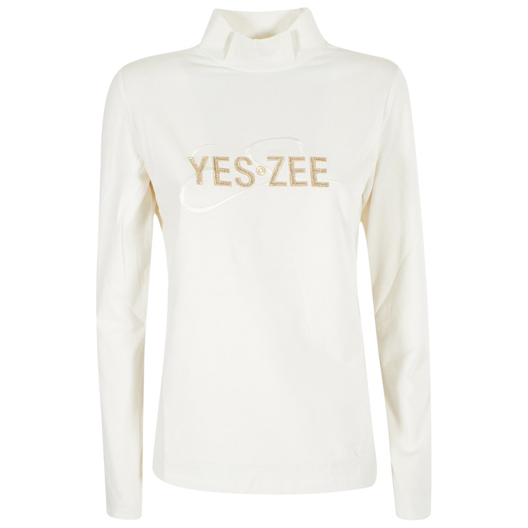 t-shirt femme  yes zee t-shirt donna lupetto, m/l