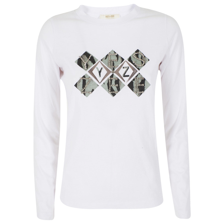 t-shirt femme  yes zee t-shirt donna girocollo, m/l