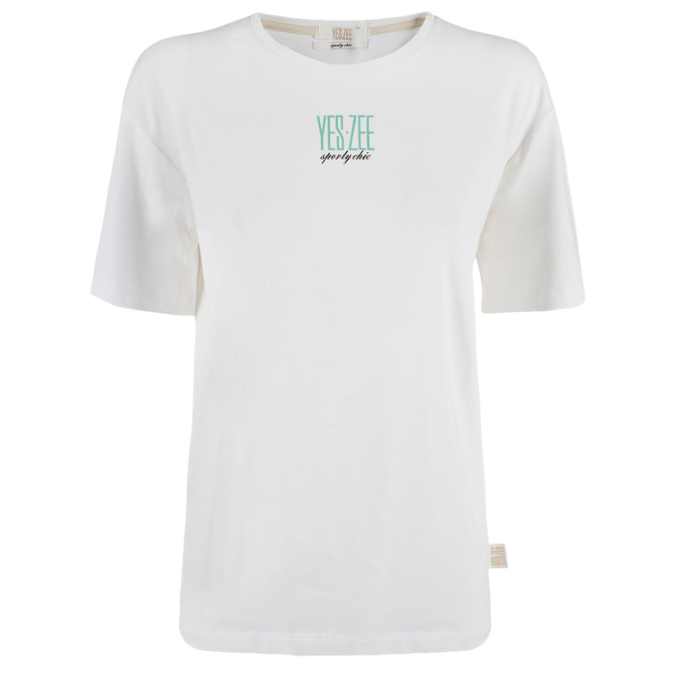 t-shirt femme  yeszee t-shirt donna morbida m/c